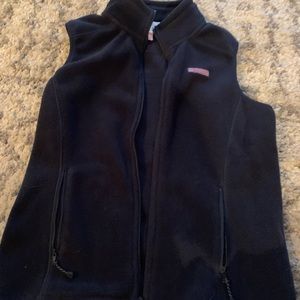 Vineyard vines navy blue fleece vest